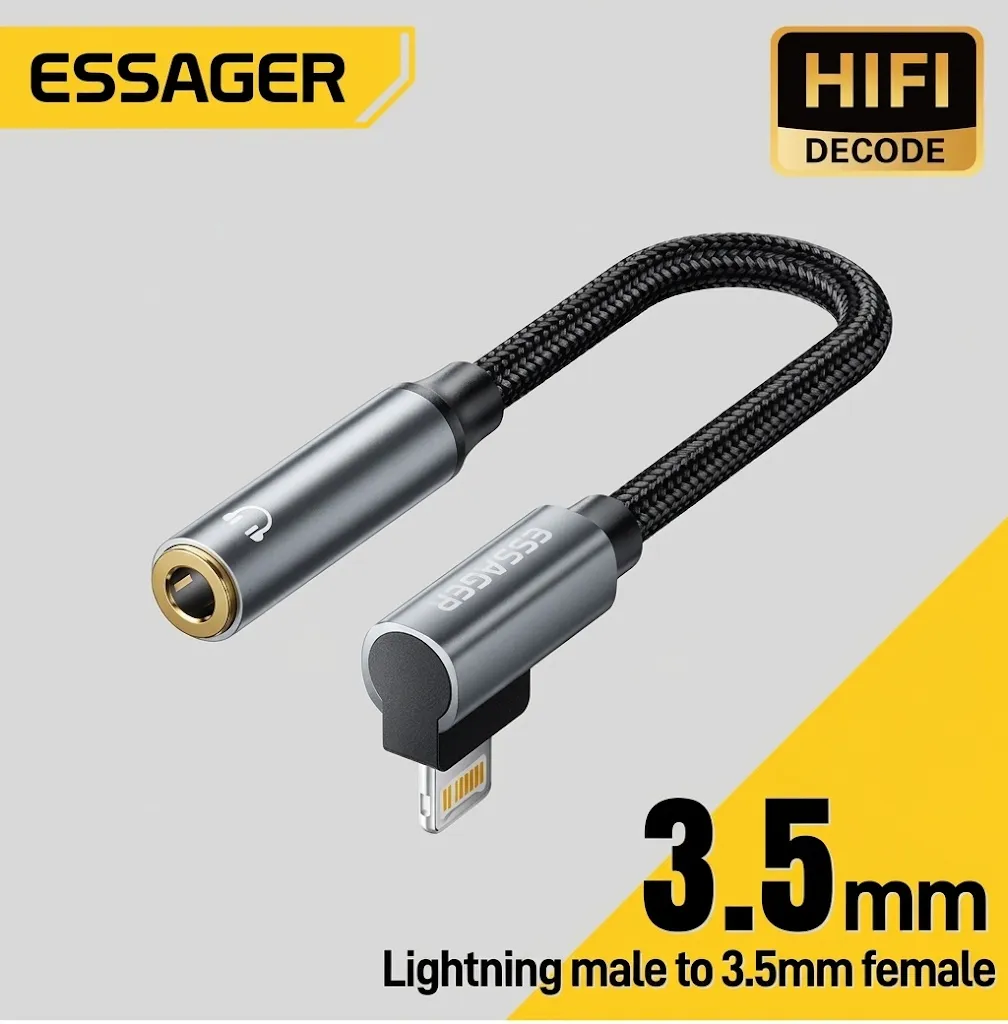 Essager Cable Audio Tipo C a 3.5mm Jack HiFi